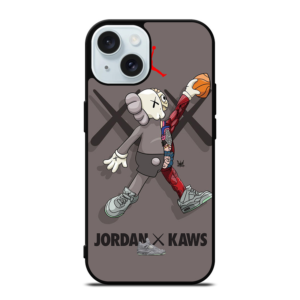KAWS AIR JORDAN iPhone 15 Case Cover KAWS AIR JORDAN iPhone 15 Case Cover