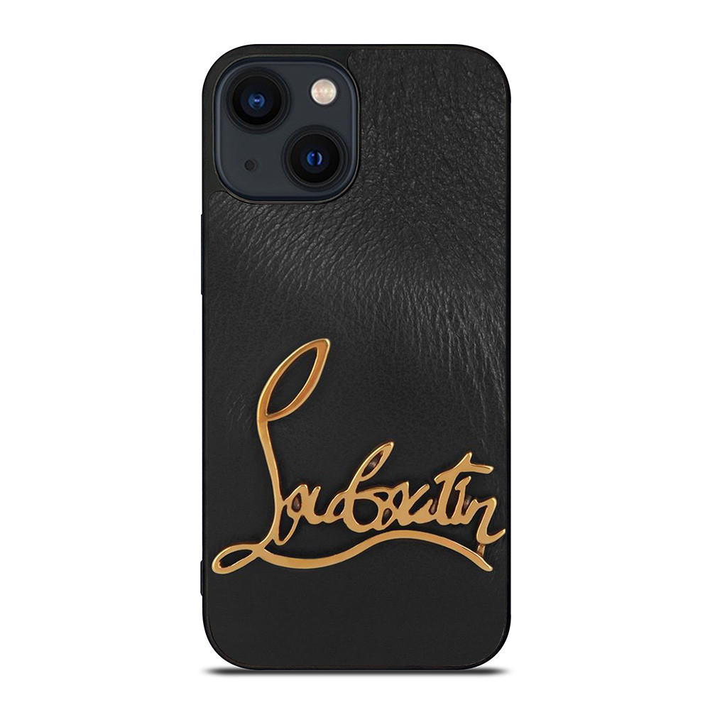 CHRISTIAN LOUBOUTIN LOGO LEATHER iPhone 14 Plus Case Cover CHRISTIAN LOUBOUTIN LOGO LEATHER iPhone 14 Plus Case Cover