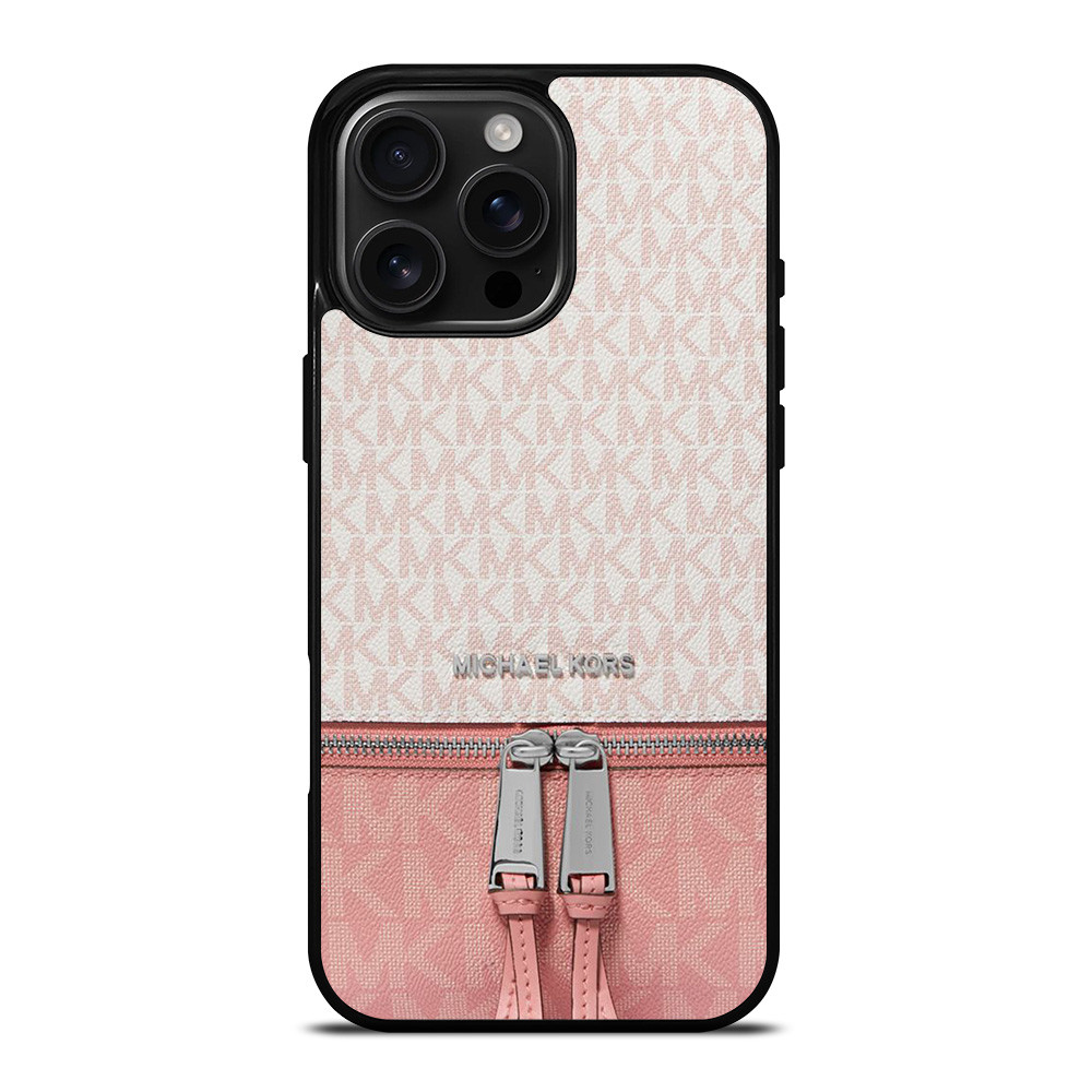MICHAEL KORS MK LOGO BACKPACK PINK BAG iPhone 16 Pro Max Case Cover