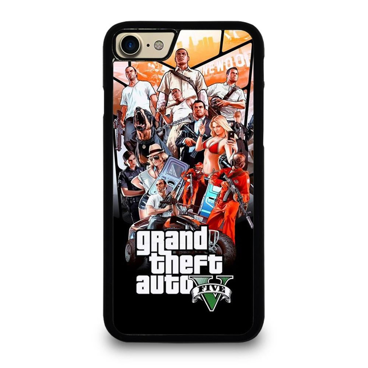 Apple iPhone 8+ (Plus) GTA V Printed Mobile Hard Cover by Mobile_Garage :  : Electronics