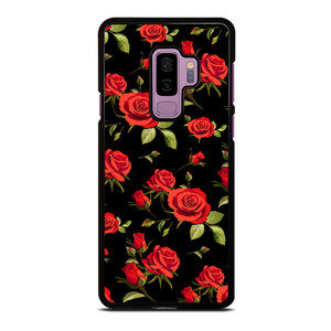 SEAMLESS RED ROSE PATTERN Samsung Galaxy S9 Plus Case Cover SEAMLESS RED ROSE PATTERN Samsung Galaxy S9 Plus Case Cover