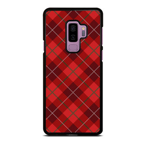 RED TARTAN CROSS PATTERN Samsung Galaxy S9 Plus Case Cover