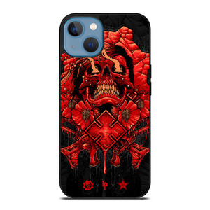 GEARS OF WAR SKULL RED iPhone 13 Case Cover