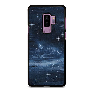 NAVY BLUE STAR FABRIC TEXTURE Samsung Galaxy S9 Plus Case Cover