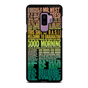 KANYE WEST RAPPER LYRICS Samsung Galaxy S9 Plus Case Cover KANYE WEST RAPPER LYRICS Samsung Galaxy S9 Plus Case Cover