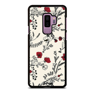 HAND DRAWING RED FLOWER PATTERN Samsung Galaxy S9 Plus Case Cover HAND DRAWING RED FLOWER PATTERN Samsung Galaxy S9 Plus Case Cover