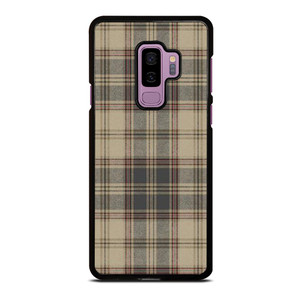 BROWN TARTAN PLAID PATTERN Samsung Galaxy S9 Plus Case Cover