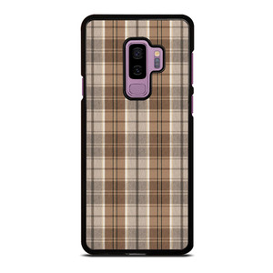 BROWN PLAID PATTERN Samsung Galaxy S9 Plus Case Cover