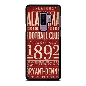 ALABAMA CRIMSON TIDE FOOTBALL CLUB 1892 Samsung Galaxy S9 Plus Case Cover ALABAMA CRIMSON TIDE FOOTBALL CLUB 1892 Samsung Galaxy S9 Plus Case Cover