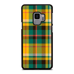 YELLOW GREEN TARTAN PATTERN Samsung Galaxy S9 Case Cover YELLOW GREEN TARTAN PATTERN Samsung Galaxy S9 Case Cover