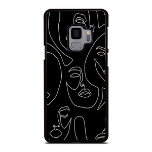WOMAN FACE SKETCH PATTERN Samsung Galaxy S9 Case Cover WOMAN FACE SKETCH PATTERN Samsung Galaxy S9 Case Cover