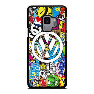 VW STICKER BOMB LOGO Samsung Galaxy S9 Case Cover VW STICKER BOMB LOGO Samsung Galaxy S9 Case Cover