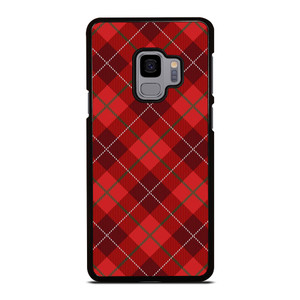 RED TARTAN CROSS PATTERN Samsung Galaxy S9 Case Cover RED TARTAN CROSS PATTERN Samsung Galaxy S9 Case Cover