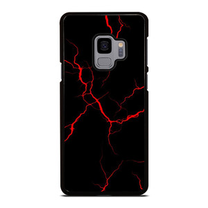 RED NEON LIGHTNING PATTERN Samsung Galaxy S9 Case Cover