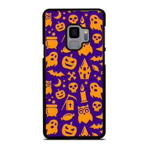 HAPPY HALLOWEEN PURPLE PATTERN Samsung Galaxy S9 Case Cover HAPPY HALLOWEEN PURPLE PATTERN Samsung Galaxy S9 Case Cover