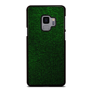 GREEN BINARY CODE PATTERN Samsung Galaxy S9 Case Cover