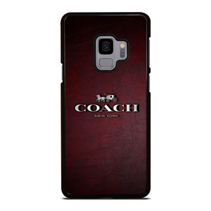 COACH NEW YORK LOGO LEATHER Samsung Galaxy S9 Case Cover COACH NEW YORK LOGO LEATHER Samsung Galaxy S9 Case Cover