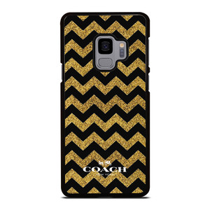 COACH NEW YORK GOLD ZIG ZAG Samsung Galaxy S9 Case Cover COACH NEW YORK GOLD ZIG ZAG Samsung Galaxy S9 Case Cover