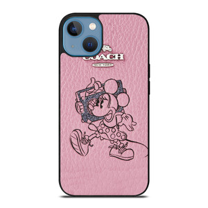 COACH MINNIE MOUSE PINK iPhone 13 Case Cover COACH MINNIE MOUSE PINK iPhone 13 Case Cover