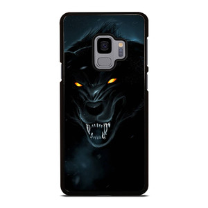 BLACK WILD WOLF Samsung Galaxy S9 Case Cover BLACK WILD WOLF Samsung Galaxy S9 Case Cover