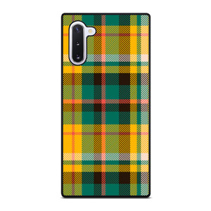 YELLOW GREEN TARTAN PATTERN Samsung Galaxy Note 10 Case Cover YELLOW GREEN TARTAN PATTERN Samsung Galaxy Note 10 Case Cover
