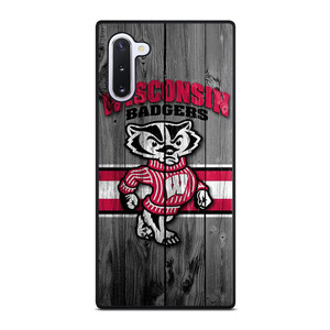 WISCONSIN BADGER WOODEN LOGO Samsung Galaxy Note 10 Case Cover