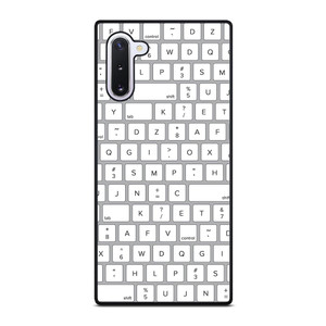 WHITE KEYBOARD PATTERN Samsung Galaxy Note 10 Case Cover WHITE KEYBOARD PATTERN Samsung Galaxy Note 10 Case Cover