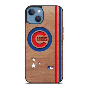 CHICAGO CUBS UBS MLB WOODEN LOGO iPhone 13 Case Cover