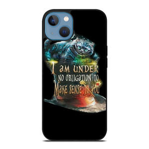 CHESHIRE CAT QUOTE ALICE IN WONDERLAND iPhone 13 Case Cover
