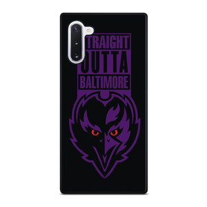 STRAIGHT OUTTA BALTIMORE BALTIMORE RAVENS Samsung Galaxy Note 10 Case Cover STRAIGHT OUTTA BALTIMORE BALTIMORE RAVENS Samsung Galaxy Note 10 Case Cover