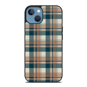 CHECK CLASSIC DARK PLAID FABRIC TEXTURES iPhone 13 Case Cover