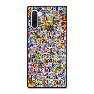 RETRO ALPHABET COLLAGE Samsung Galaxy Note 10 Case Cover RETRO ALPHABET COLLAGE Samsung Galaxy Note 10 Case Cover