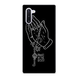PANIC AT THE DISCO BLACK LOGO Samsung Galaxy Note 10 Case Cover PANIC AT THE DISCO BLACK LOGO Samsung Galaxy Note 10 Case Cover