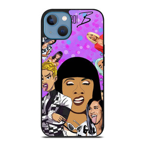 CARDI B CARTOON iPhone 13 Case Cover CARDI B CARTOON iPhone 13 Case Cover