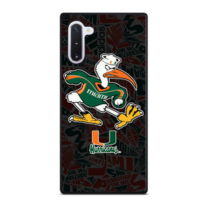 MIAMI HURRICANES UM FOOTBALL Samsung Galaxy Note 10 Case Cover