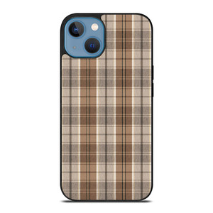 BROWN PLAID PATTERN iPhone 13 Case Cover