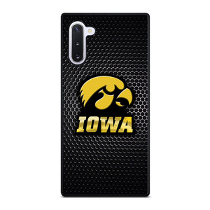 IOWA HAWKEYES METAL LOGO Samsung Galaxy Note 10 Case Cover