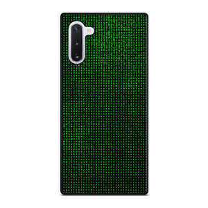 GREEN BINARY CODE PATTERN Samsung Galaxy Note 10 Case Cover