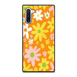 FLOWER POWER ORANGE PATTERN Samsung Galaxy Note 10 Case Cover FLOWER POWER ORANGE PATTERN Samsung Galaxy Note 10 Case Cover