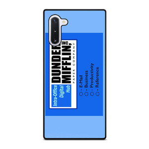 DUNDER MIFFLIN INTRA OFFICE DIGITAL HUB LOGO Samsung Galaxy Note 10 Case Cover DUNDER MIFFLIN INTRA OFFICE DIGITAL HUB LOGO Samsung Galaxy Note 10 Case Cover