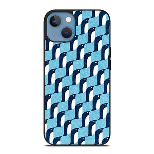 BLUE PENGUINS PATTERN iPhone 13 Case Cover
