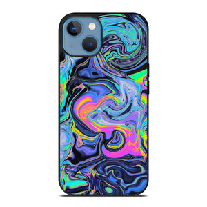 BLUE LIQUID CHROME iPhone 13 Case Cover