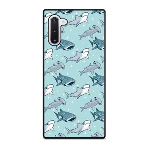 CUTE SHARK PATTERN Samsung Galaxy Note 10 Case Cover CUTE SHARK PATTERN Samsung Galaxy Note 10 Case Cover
