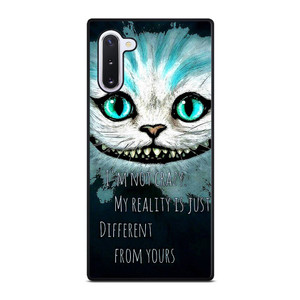CHESHIRE CAT QUOTE Samsung Galaxy Note 10 Case Cover CHESHIRE CAT QUOTE Samsung Galaxy Note 10 Case Cover