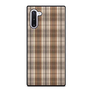 BROWN PLAID PATTERN Samsung Galaxy Note 10 Case Cover BROWN PLAID PATTERN Samsung Galaxy Note 10 Case Cover
