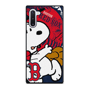 BOSTON RED SOX BASEBALL SNOOPY Samsung Galaxy Note 10 Case Cover