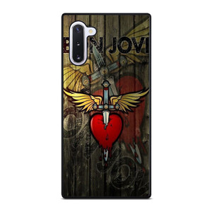 BON JOVI WOODEN LOGO Samsung Galaxy Note 10 Case Cover BON JOVI WOODEN LOGO Samsung Galaxy Note 10 Case Cover