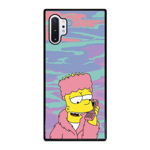TIE DYE PATTERN BART SIMPSON Samsung Galaxy Note 10 Plus Case Cover