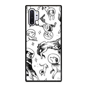 SPACE DOG WHITE PATTERN Samsung Galaxy Note 10 Plus Case Cover SPACE DOG WHITE PATTERN Samsung Galaxy Note 10 Plus Case Cover