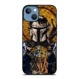 BABY YODA AND THE MANDALORIAN MOSAIC iPhone 13 Case Cover